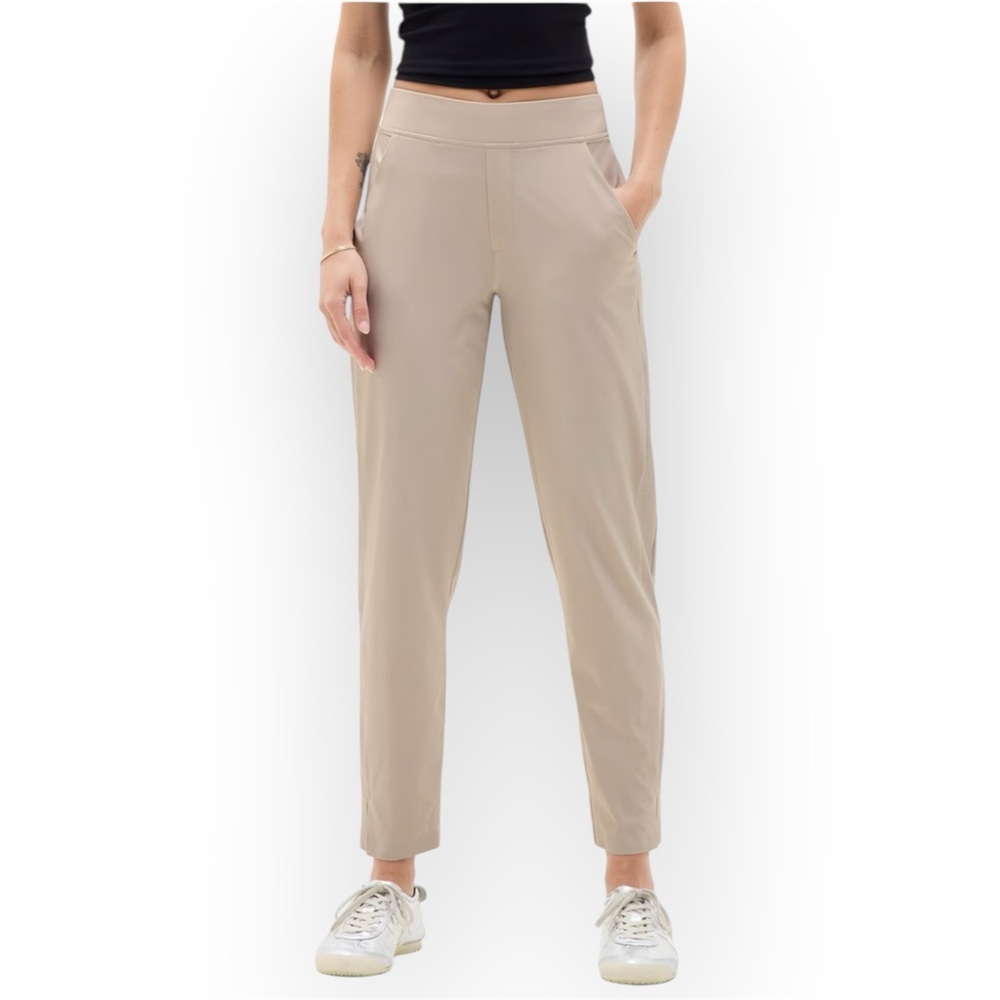 Athleta Brooklyn Beige Mid Rise Ankle Pant - Picture 2 of 4